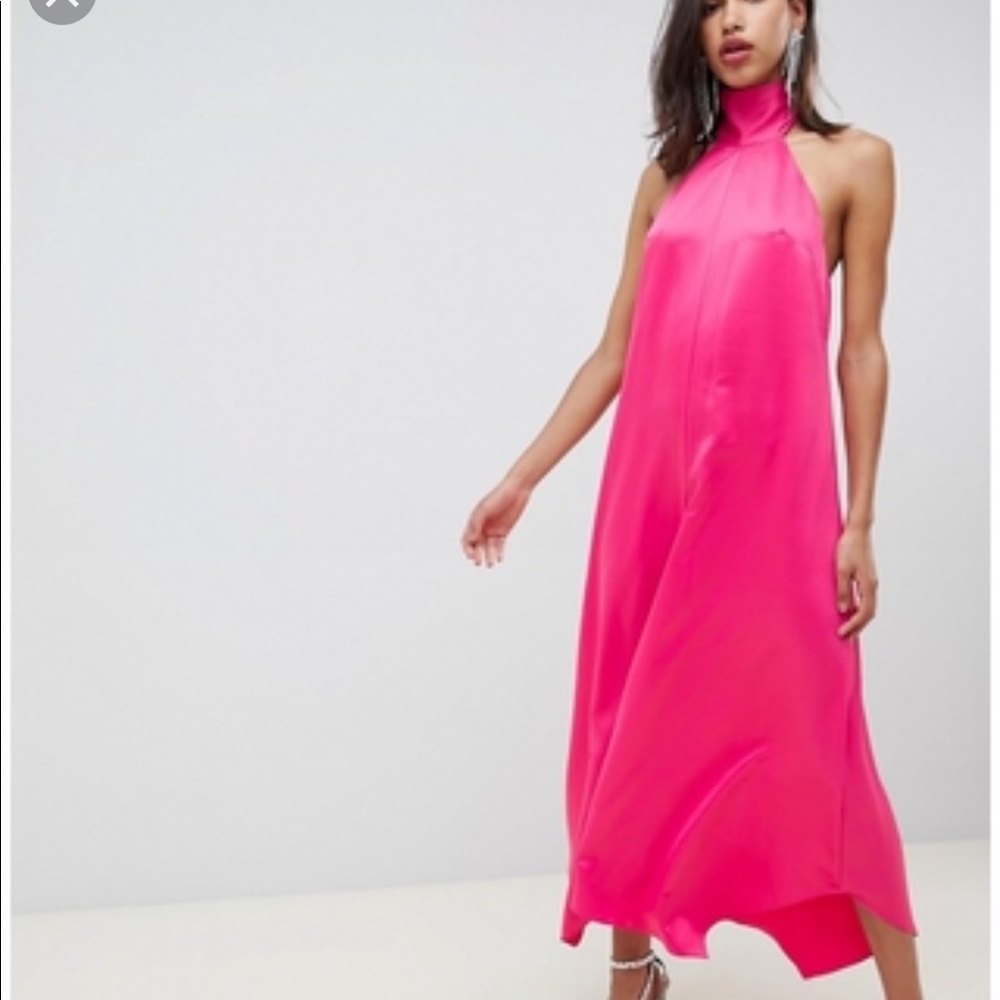 Satin Pink jumpsuit